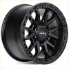 Rohl raid matt black 17x9 alloy wheel with rugged multi-spoke design and textured outer rim in matte finish