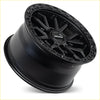 Black roh raid alloy wheel with matte finish and intricate spoke design 17x9 6x139.7 25 offset