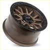 Bronze and black two-tone roh raid alloy wheel with intricate spokes and embossed rim lettering 17x9 6x139.7 35 offset