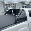 Black perforated metal roll bar sport bar with integrated side panels for mazda bt-50 2012-2020 truck bed rail