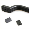 Black plastic roof grab handle with two black rubberized grip pads for toyota hilux mighty 1988-1997