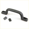 Black plastic roof grab handle with two matching caps for toyota hilux mighty 1988-1997 shown from back side