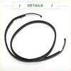 Black rubber weatherstrip seal for roof sealing strip sunroof trim compatible with toyota hilux 2016-2020 models