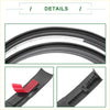 Black rubber weather stripping seal with adhesive backing and plastic clip for roof sealing strip sunroof trim toyota tacoma double cab
