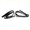 Black rubber weatherstripping seals for rr door glass run channel x2 fit toyota avanza daihatsu xenia window frames