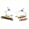 Two brass-finished metal hinges with industrial design for rr tail gate hinge assembly toyota hilux revo 2015-2023