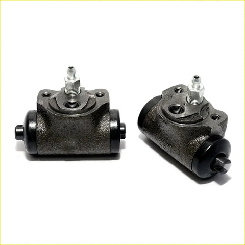 Black cast iron drum brake calipers with threaded metal fittings for mitsubishi galant rr wheel brake cylinder set