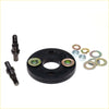 Black rubber coupling shaft flange with green-ringed bolt holes for Toyota 4Runner Hilux Surf 1984-1989 back view