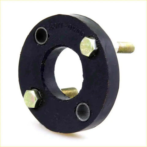 Black rubber hubcentric ring with three hex bolts and shafts for nissan king cab 1984-1986 steering shaft coupling
