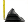 Black rubber gear lever shift boot with conical layered design for Toyota Hilux 4Runner 1997-2001