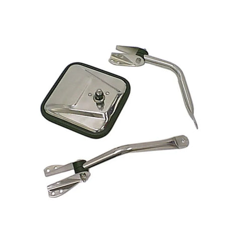 Rugged Ridge 11012.01 55-86 Jeep CJ Left Chrome Mirror Arm