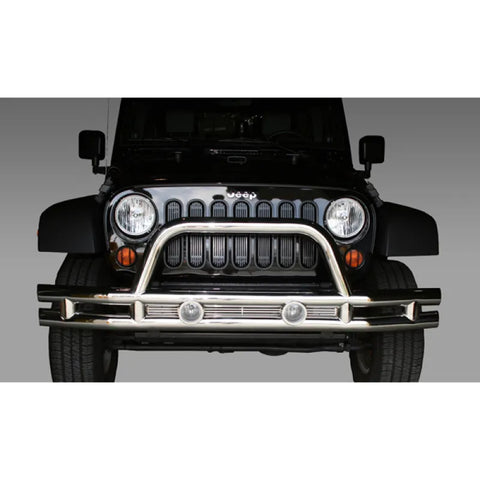 Rugged Ridge 11563.10 3-In Front Tube Bumper Stain | Kren Offroad NZ