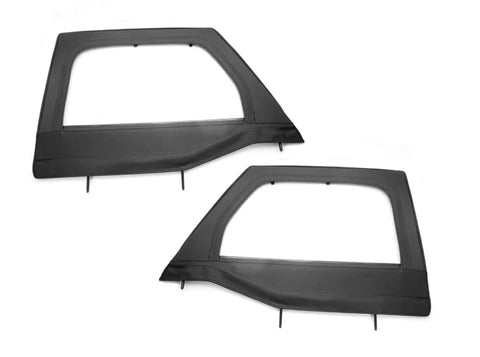 Rugged Ridge 13711.15 Upper Soft Door Kit Front Bl | Kren Offroad NZ