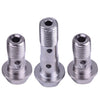 Yamaha, Kawasaki, Suzuki 3 x M10 x 1.25 Motorcycle Brake Banjo Bolts