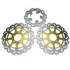 Suzuki GSXR 600 / 750 (2004-2005) 3 x PCS Steel Brake Discs Rotors Pads