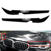 BMW 5 Series G30 G31 M5 F90 Glossy Black Headlight Eyebrow Covers (21-23)