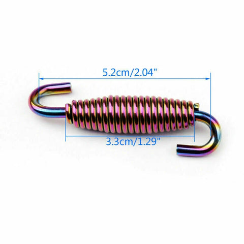 Universal Manifold 64mm Stainless Steel 2 x Exhaust Springs
