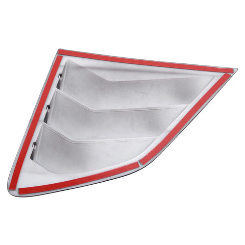 Nissan Qashqai J11 Black Rear Window Shutter Louver Scoop Covers