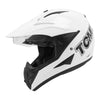 Motorcycle ATV Dirt Bike Off Road White Full Face Adult Helmet (M-XXL)