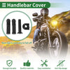 Motorcycle 7/8" 22mm Hand Grips Cover Rhombus Pattern Black