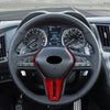 Infiniti Q50 Q60 Red Carbon Fiber Steering Wheel Cover (2017-2023)