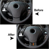 BMW 5 Series E60 E61 (2003-2010) Black 5 Pcs Steering Wheel Cover Trim