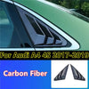 Audi A4 4S 2 x Carbon Fiber Side Window Louver Cover Trim Decor (2017–2019)