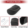 Honda HR-V 2023-2024 Black Grey Faux Leather Car Gear Shift Knob Cover