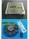 1961-1962 Chevrolet Corvette 62MM Aluminum Radiator + Fan (1961-1962)