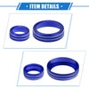 Ford Maverick (2022-2023) Blue 4 x AC Climate Control Knob Rings