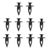 Mazda Kia Ford 50 x Black Nylon Fastener Rivet Clips