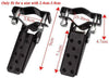MTB BMX Bike Clamp-on Steel Axle Foldable Foot Step Pegs