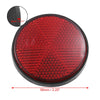 Reflector / 2x 56mm / Red Reflective Warning Reflector with Adhesive Tape