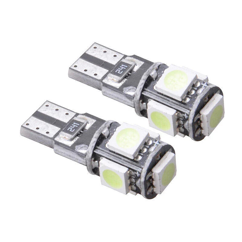 Universal Dome Lamp T10 Ice Blue LED Wedge Light Bulb 2 x 5050