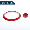 Subaru BRZ (2022-2024) - 4 Pcs Red AC Vent Adjust Knob Cover Ring