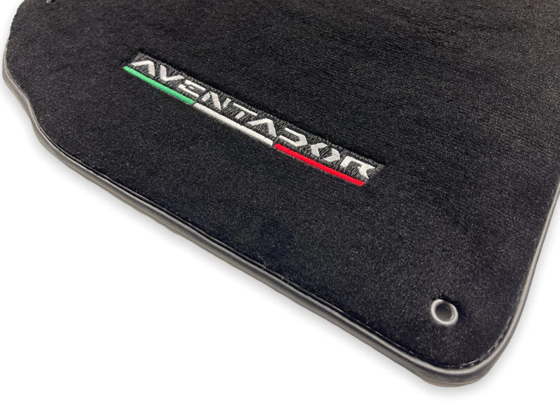 Lamborghini Aventador Black Carpet Floor Mats (2012-2022)
