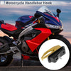 Square Aluminum Alloy Motorcycle Hanging Hook / 1 Set / Gold Tone 78mm Len