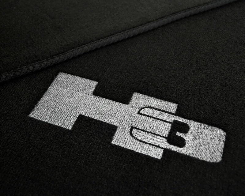 Hummer H3 Tailored Carpets with H3 Emblem Black Floor Mats (2005-2010)