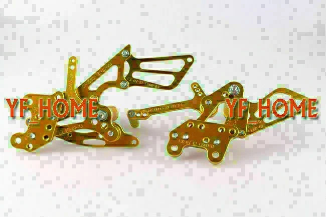 Honda CBR600RR (2003-2006) & CBR1000RR (2004-2007) Gold Rear Set Foot Pegs