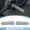 Motorcycle 2 x 8mm Aluminum Aolly Footrest Footpeg Silver Tone