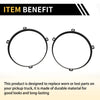 Jeep Wrangler TJ 7 Inch Round Headlight Metal Ring (1997-2007)