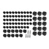 Harley Touring Road Street Glide 75X Black Engine Bolt Topper Caps (07-16)