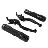 BMW S1000R S1000RR Black Extendable Brake Clutch Levers Grip Set (2010-2023)