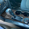 Carbon Fiber Cup Holder Center Console Cover Trim Fits Ford Explorer 2013-2019