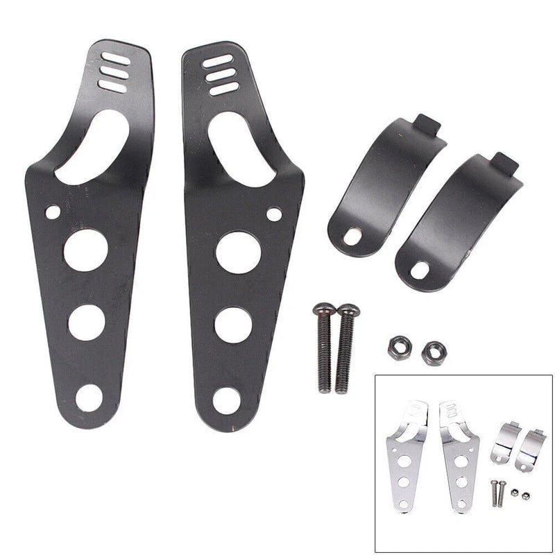 Suzuki Harley Headlight Mounting Brackets