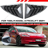Tesla Model 3 Air-intake Rear Side Window Louvers Cover Trims