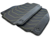 Ferrari 488 Spider Black Leather Car Mats (2015-2023)