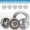 20mm Bearing Ball Steel G16 Precision Silver Tone 5 x Pcs