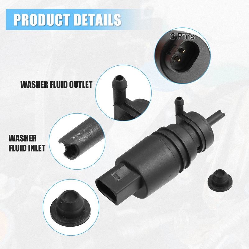 Honda Pilot (2009-2011) with Grommet Windshield Washer Motor Pump