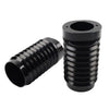 Harley Tour Road Street Tri Glide FLHR Black Retro Fork Boot Slider Covers (2009-2023)